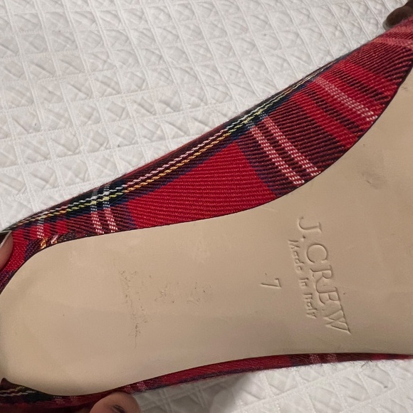 J.Crew Collection tartan plaid Lucie pumps with sequin stars - Picture 7 of 11